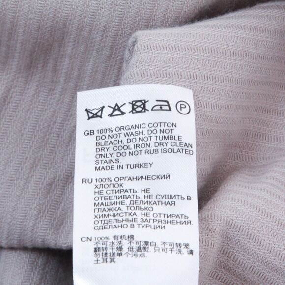 Reiss Corduroy Men's Shacket Beige Long Sleeves Spread Collar Button Down, Large - Picture 6 of 10